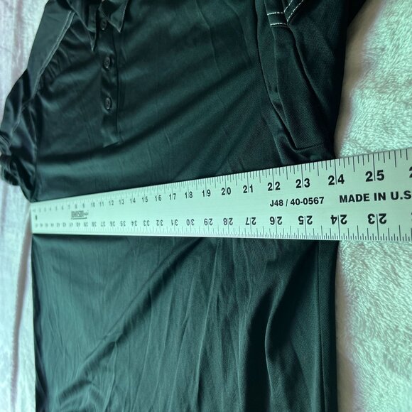 Sport-Tek by Port Authority Mens Short Sleeve Golf Polo Shirt XL Black 360 Logo - Picture 7 of 11